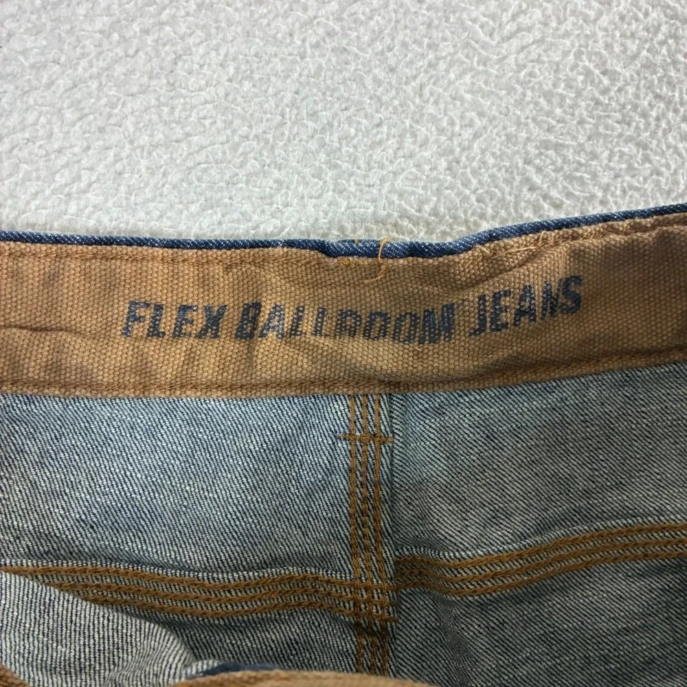 Duluth‎ Trading Co Flex Ballroom Jeans Men 42x30 Blue Carpenter Work Pants NWT